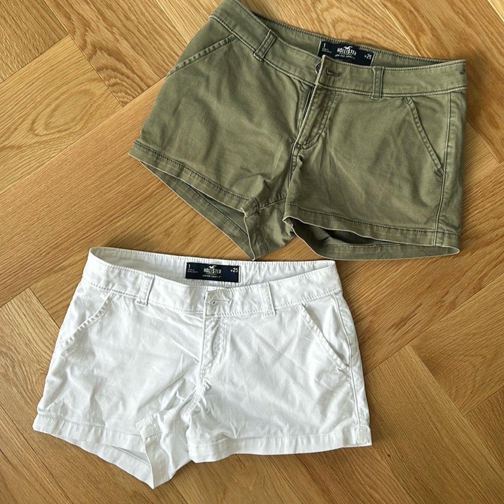 Hollister shorts x 2 size 25